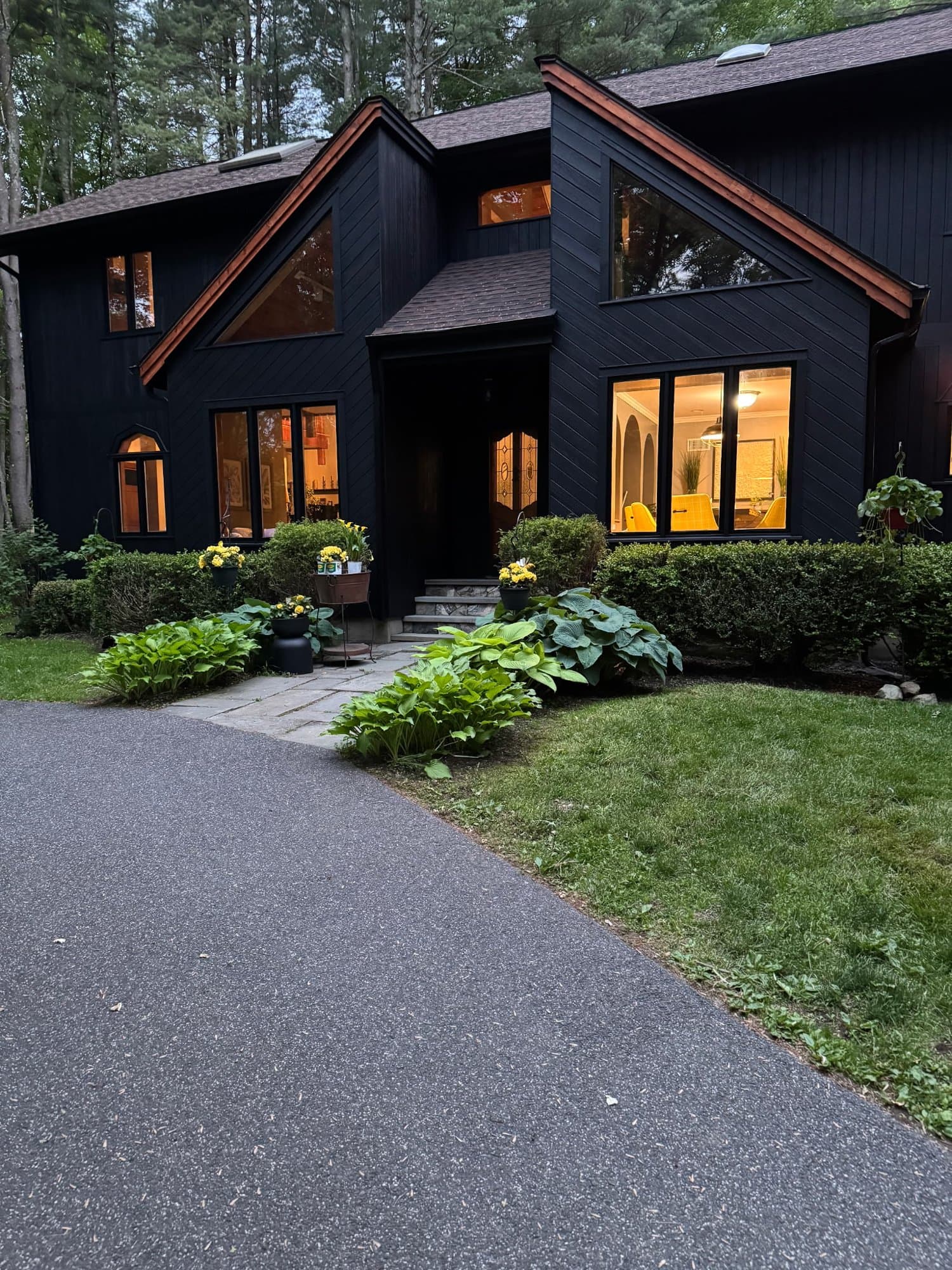 A striking modern home exterior completed by A-Laszlo Painting